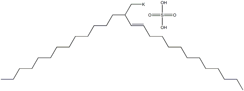 Sulfuric acid 2-tridecyl-3-pentadecenyl=potassium ester salt