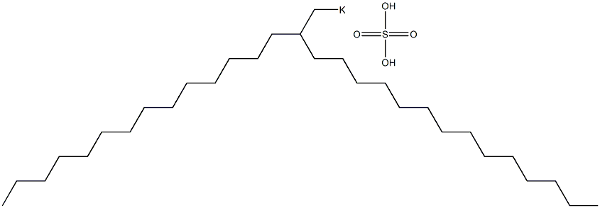 Sulfuric acid 2-tetradecylhexadecyl=potassium salt