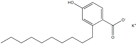2-Decyl-4-hydroxybenzoic acid potassium salt|