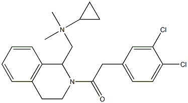 1,2,3,4-Tetrahydro-2-[(3,4-dichlorophenyl)acetyl]-1-[(N-cyclopropylmethyl-N-methylamino)methyl]isoquinoline