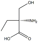 [R,(+)]-2-アミノ-2-ヒドロキシメチル酪酸 化学構造式