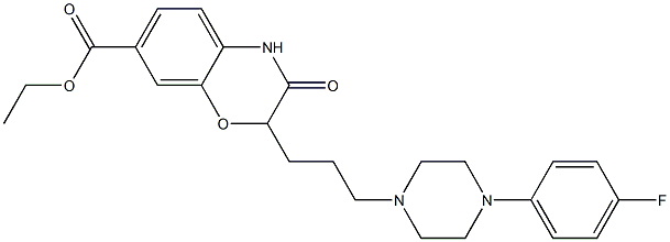 2-[3-[4-(4-Fluorophenyl)piperazin-1-yl]propyl]-3,4-dihydro-3-oxo-2H-1,4-benzoxazine-7-carboxylic acid ethyl ester