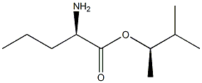 (R)-2-アミノペンタン酸(R)-1,2-ジメチルプロピル 化学構造式