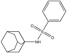 N-(アダマンタン-1-イル)ベンゼンスルホンアミド 化学構造式