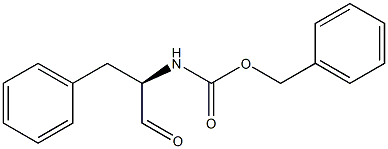 (R)-2-(Benzyloxycarbonylamino)-3-phenylpropanal Struktur