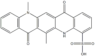 5,7,12,14-Tetrahydro-6,12-dimethyl-7,14-dioxoquino[2,3-b]acridine-4-sulfonic acid