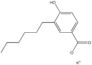 3-Hexyl-4-hydroxybenzoic acid potassium salt