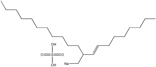 Sulfuric acid 2-(1-nonenyl)tridecyl=sodium ester salt