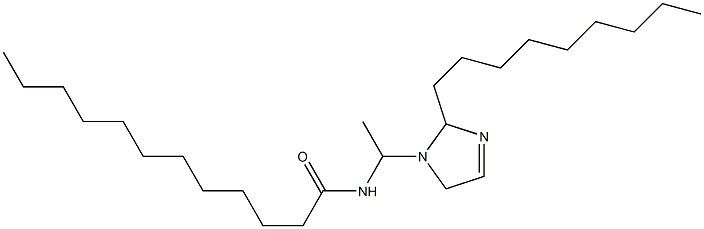 1-(1-ラウロイルアミノエチル)-2-ノニル-3-イミダゾリン 化学構造式
