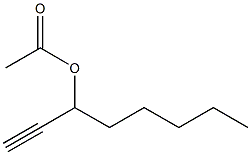 Acetic acid 1-pentyl-2-propynyl ester Structure