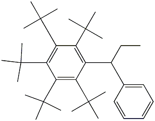 1-(ペンタ-tert-ブチルフェニル)-1-フェニルプロパン 化学構造式