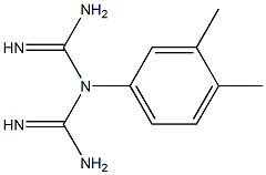 3-(3,4-キシリル)ビグアニド 化学構造式