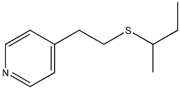 4-(2-sec-ブチルチオエチル)ピリジン 化学構造式