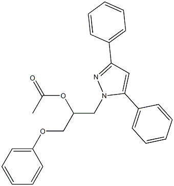 Acetic acid [1-(3,5-diphenyl-1H-pyrazol-1-yl)-3-phenoxypropan-2-yl] ester