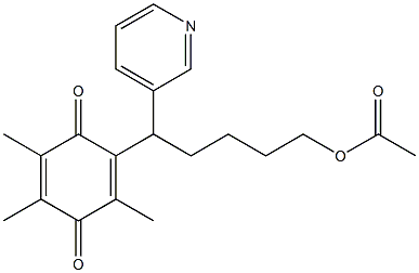 2-[1-(3-Pyridinyl)-5-acetyloxypentyl]-3,5,6-trimethyl-p-benzoquinone