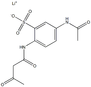 2-(Acetoacetylamino)-5-(acetylamino)benzenesulfonic acid lithium salt