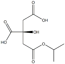 (S)-くえん酸1-イソプロピル 化学構造式