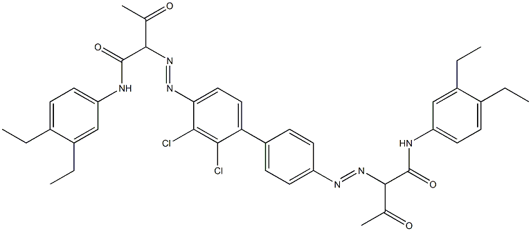 4,4'-Bis[[1-(3,4-diethylphenylamino)-1,3-dioxobutan-2-yl]azo]-2,3-dichloro-1,1'-biphenyl