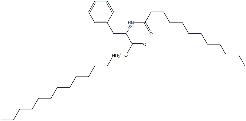 N-ドデカノイル-L-フェニルアラニン·1-ドデカンアミン 化学構造式