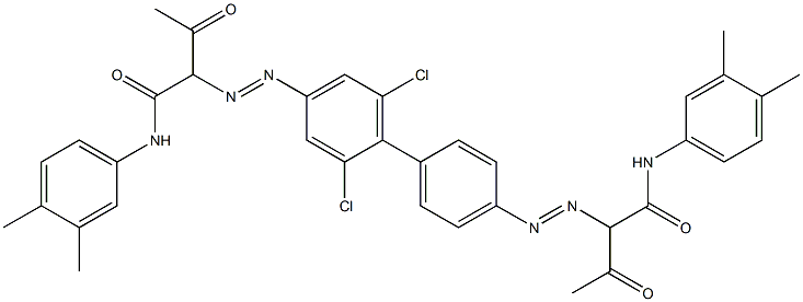4,4'-Bis[[1-(3,4-dimethylphenylamino)-1,3-dioxobutan-2-yl]azo]-2,6-dichloro-1,1'-biphenyl