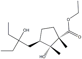 (1S,2R,3R)-3-(2-Ethyl-2-hydroxybutyl)-2-hydroxy-1,2-dimethylcyclopentanecarboxylic acid ethyl ester