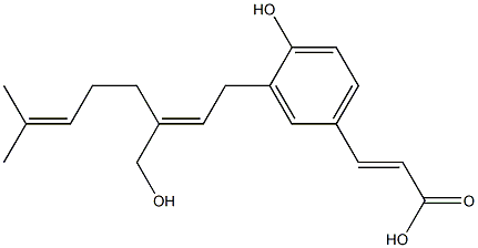 3-[(2E)-3-(Hydroxymethyl)-7-methyl-2,6-octadien-1-yl]-4-hydroxy-trans-cinnamic acid