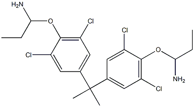 2,2-Bis[3,5-dichloro-4-(1-aminopropoxy)phenyl]propane