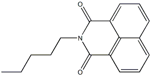 2-ペンチル-1H-ベンゾ[de]イソキノリン-1,3(2H)-ジオン 化学構造式