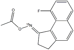 9-Fluoro-2,3-dihydro-1H-benz[e]inden-1-one O-acetyl(15N)oxime