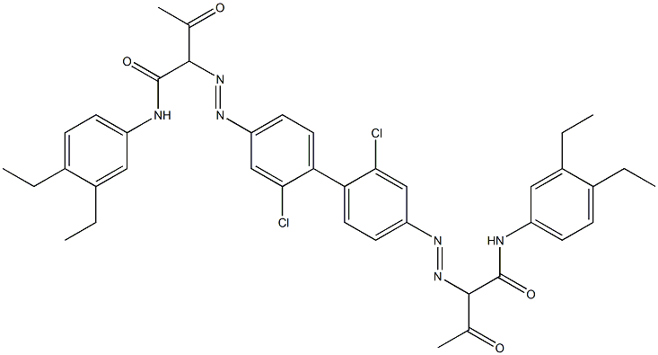 4,4'-Bis[[1-(3,4-diethylphenylamino)-1,3-dioxobutan-2-yl]azo]-2,2'-dichloro-1,1'-biphenyl