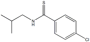 p-クロロ-N-イソブチルベンゾチオアミド 化学構造式