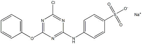 p-(6-Chloro-4-phenoxy-1,3,5-triazin-2-ylamino)benzenesulfonic acid sodium salt