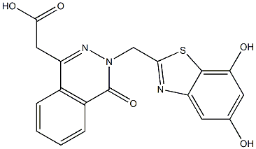 3-[(5,7-Dihydroxy-2-benzothiazolyl)methyl]-3,4-dihydro-4-oxophthalazine-1-acetic acid