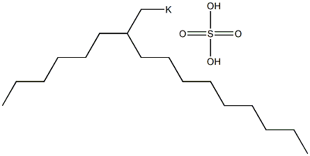Sulfuric acid 2-hexylundecyl=potassium salt