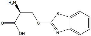 S-(ベンゾチアゾール-2-イル)-L-システイン 化学構造式