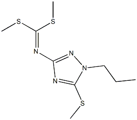 (2-Propyl-3-methylthio-2H-1,2,4-triazol-5-yl)imidodithiocarbonic acid dimethyl ester