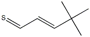 3-tert-ブチルチオアクリルアルデヒド 化学構造式