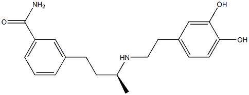 3-[(S)-3-[[2-(3,4-Dihydroxyphenyl)ethyl]amino]butyl]benzamide