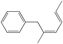 (2Z,4E)-2-Methyl-1-phenyl-2,4-hexadiene 结构式