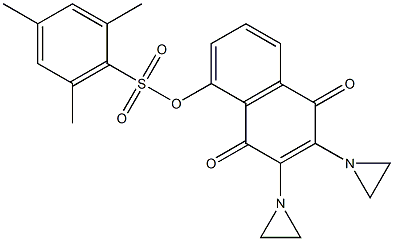 2,3-Bis(1-aziridinyl)-5-(2,4,6-trimethylphenylsulfonyloxy)-1,4-naphthoquinone