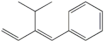 (1E)-1-フェニル-2-イソプロピル-1,3-ブタジエン 化学構造式