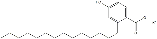 2-Tetradecyl-4-hydroxybenzoic acid potassium salt