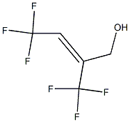 (Z)-2-(トリフルオロメチル)-4,4,4-トリフルオロ-2-ブテン-1-オール 化学構造式