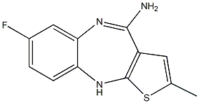 7-Fluoro-2-methyl-10H-thieno[2,3-b][1,5]benzodiazepin-4-amine