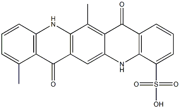 5,7,12,14-Tetrahydro-8,13-dimethyl-7,14-dioxoquino[2,3-b]acridine-4-sulfonic acid