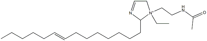 1-[2-(アセチルアミノ)エチル]-1-エチル-2-(8-テトラデセニル)-3-イミダゾリン-1-イウム 化学構造式