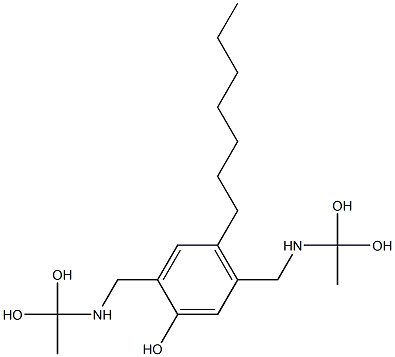 2,5-Bis[[(1,1-dihydroxyethyl)amino]methyl]-4-heptylphenol