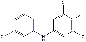 3,4,5-Trichlorophenyl 3-chlorophenylamine Structure