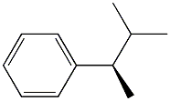 (-)-[(R)-1,2-ジメチルプロピル]ベンゼン 化学構造式