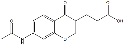 7-Acetylamino-3,4-dihydro-4-oxo-2H-1-benzopyran-3-propionic acid